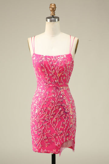 Elegant Corset Back Bodycon Homecoming kjole med dusk